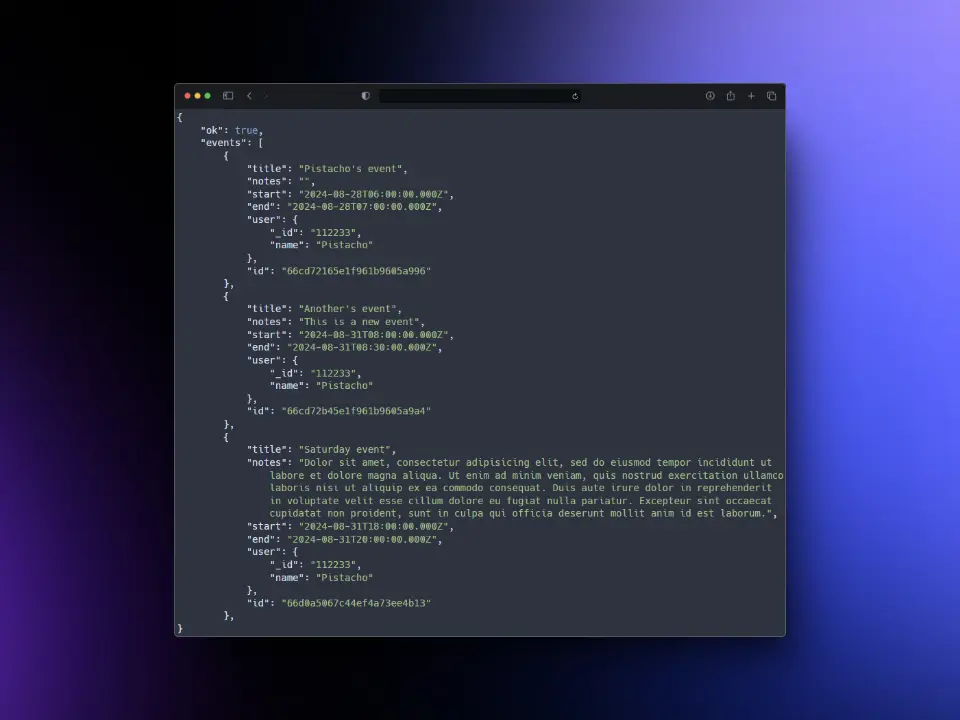 JS Calendar (Back-end) preview